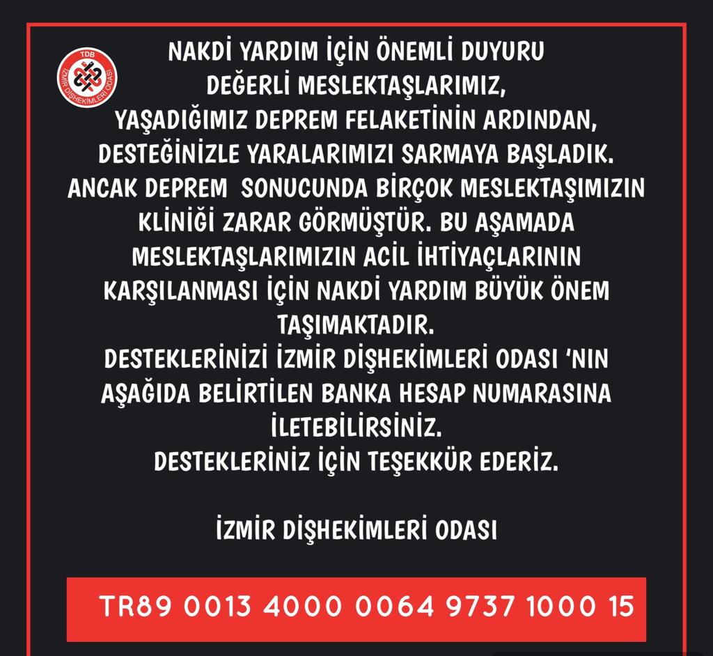 NAKDİ YARDIM İÇİN ÖNEMLİ DUYURU