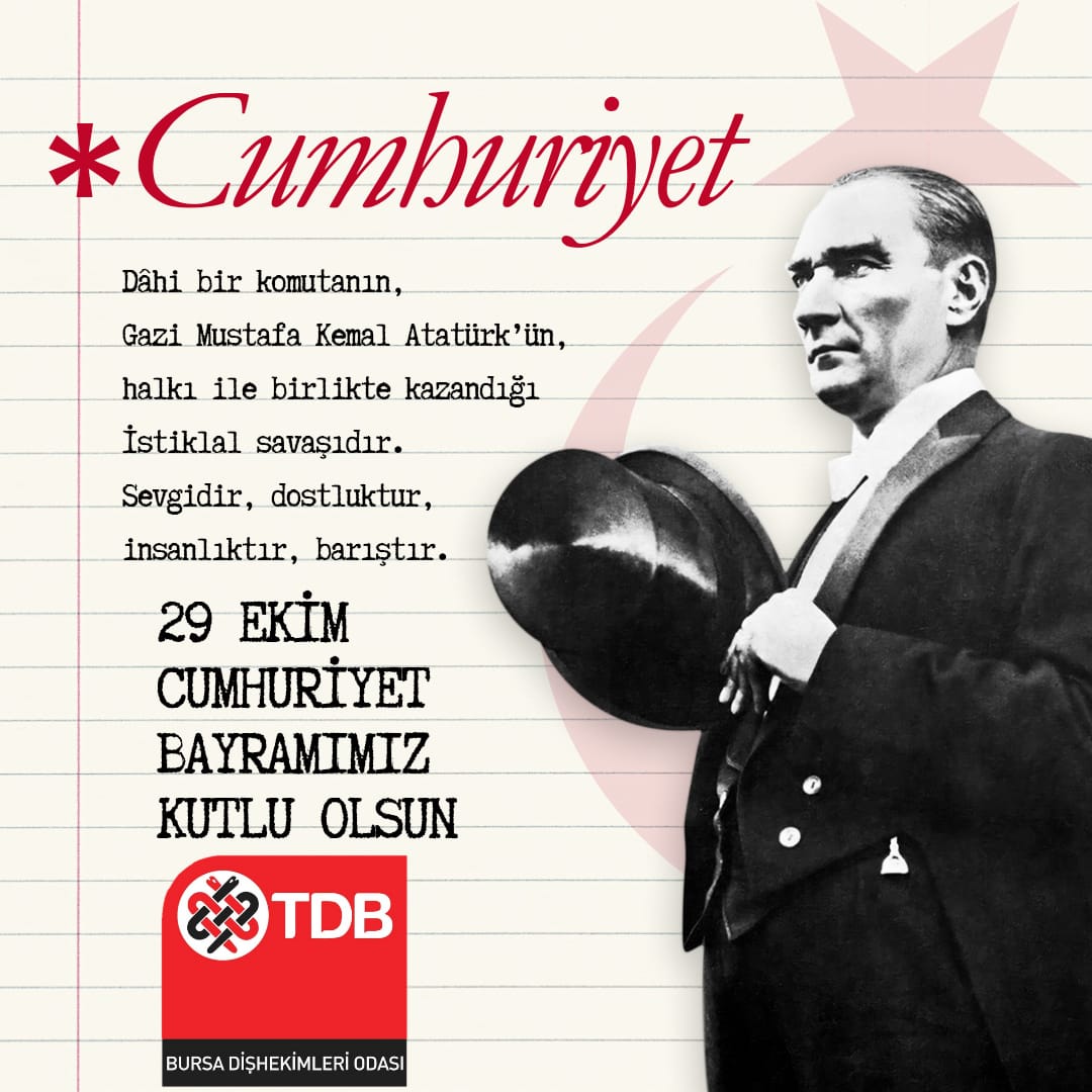 29 Ekim Cumhuriyet Bayramı Kutlu Olsun